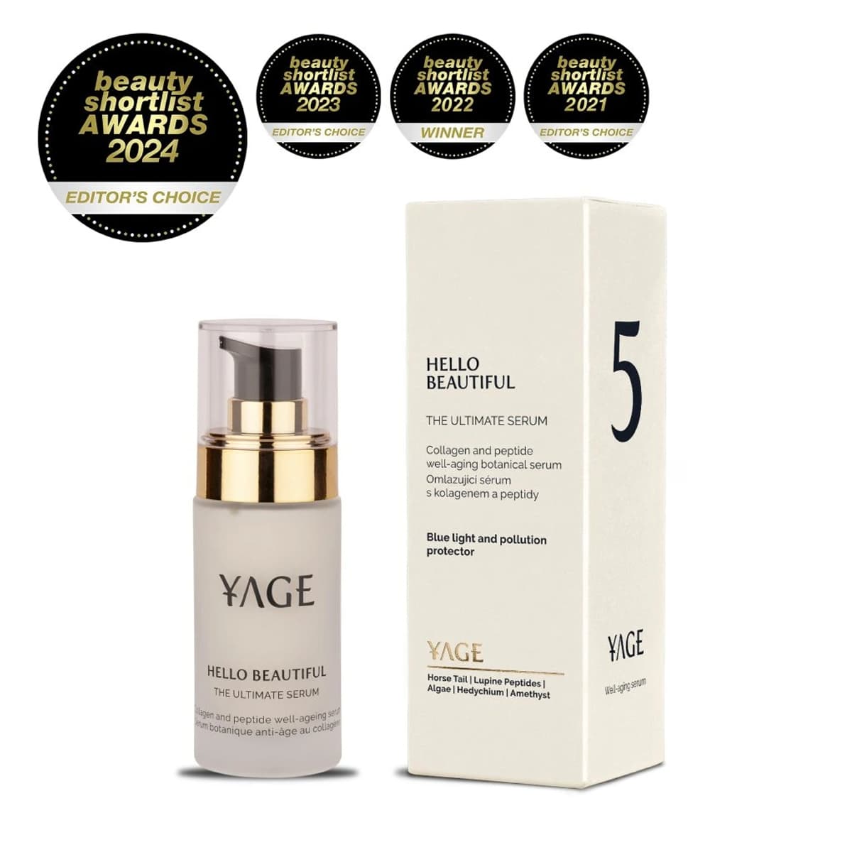 Č. 5 Liftingové sérum s kolagenem a peptidy - Hello beautiful