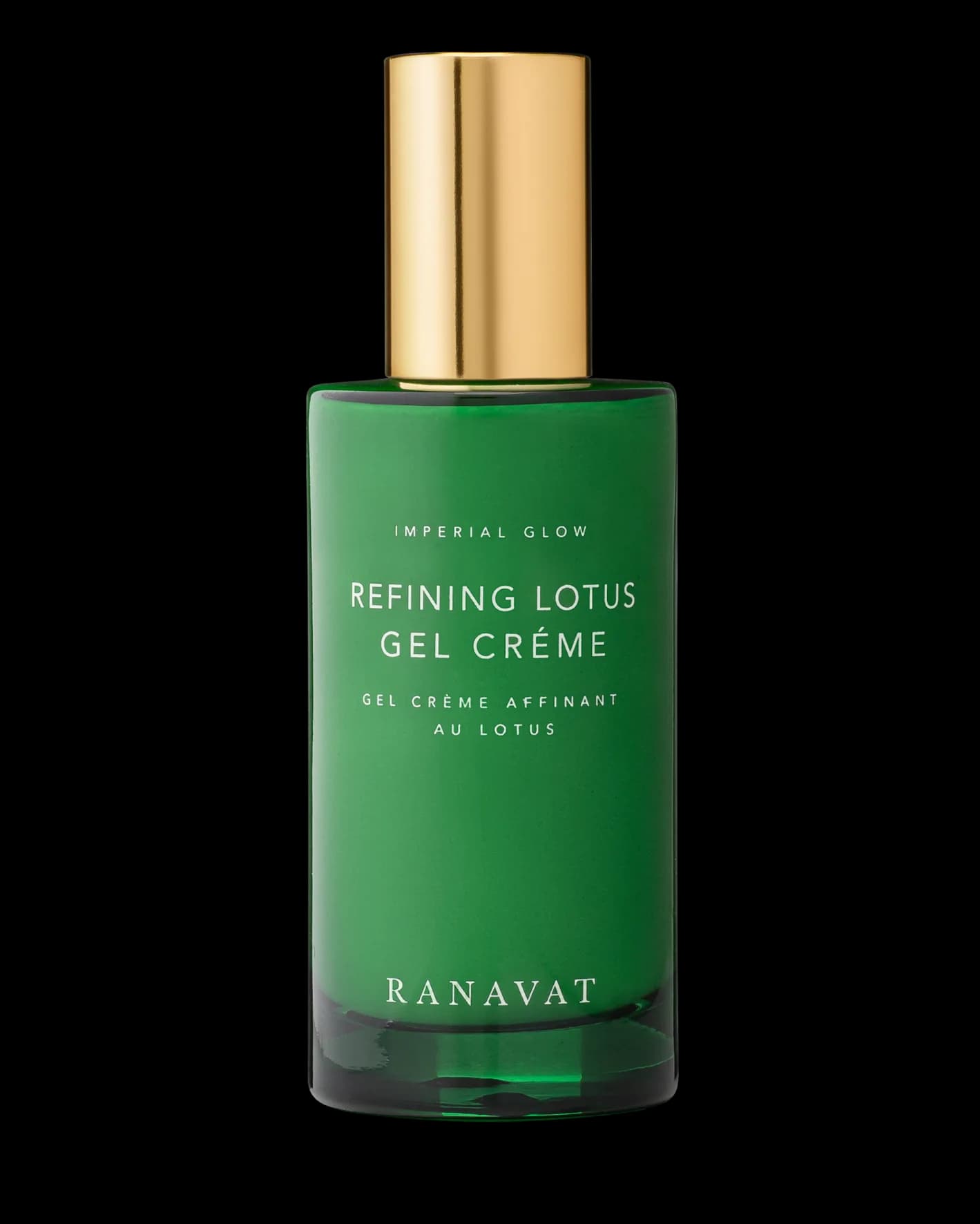 RANAVAT Refining Lotus Gel Crème v zeleném skleněném flakonu