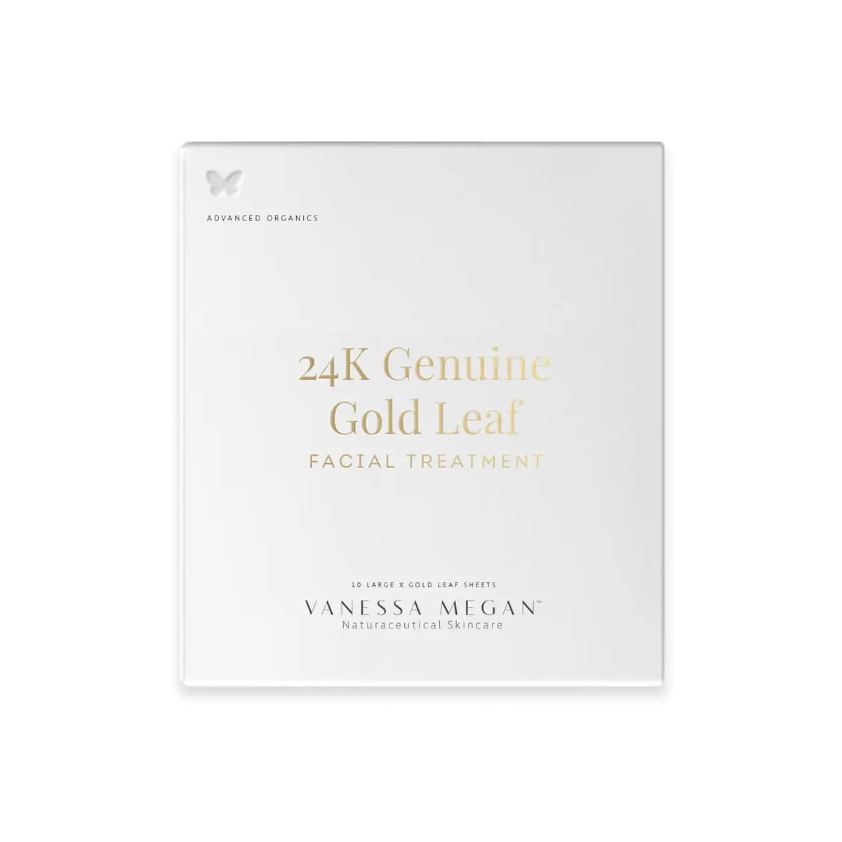 Pravé kosmetické 24karátové zlato 24k Genuine Gold Leaf Facial Treat